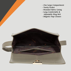 ADISA Women's Sling Bag (Olive Green)