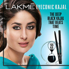 LAKMÉ Eyeconic Pencil Kajal, Black, Water Proof, Smudge Proof, Lasts Upto 22 Hrs, 0.35g Matte Finish - Kajal & Kohls from LAKMÉ - Shop in Sri Lanka at Arcade.lk