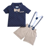 BUMZEE Boy's Cotton Solid T-Shirt and Short Set