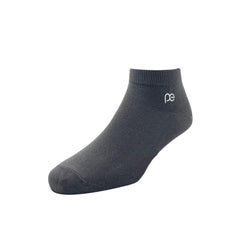 Peter England Mens Cotton Ankle Length Socks (Pack of 3) Dark Grey, Navy, Black