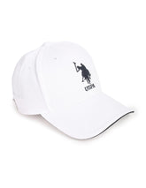 U.S. POLO ASSN. Men's Cotton Hat (SS23USCAP1006_White_Free Size)