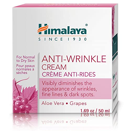 Himalaya Anti-Wrinkle Cream For Men/Women With Aloevera & Grapes | Reduce Wrinkles, Fine Lines & Age Spots | Clinically Tested | No Alcohol-No Parabens | For Normal To Dry Skin | 50G - Beauty from Himalaya SINCE 1930 - Shop in Sri Lanka at Arcade.lk