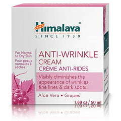 Himalaya Anti-Wrinkle Cream For Men/Women With Aloevera & Grapes | Reduce Wrinkles, Fine Lines & Age Spots | Clinically Tested | No Alcohol-No Parabens | For Normal To Dry Skin | 50G - Beauty from Himalaya SINCE 1930 - Shop in Sri Lanka at Arcade.lk