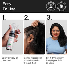 Soulflower Rosemary Water spray with mint| Heat Protection Spray For Hair regrowth, Anti Hair fall, Rosemary Hair Mist for Anti frizz for Men & Women, Niacinamide & Peppermint Oil, Men & Women, 100ml