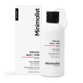 Minimalist Anti-Acne Salicylic Acid 2% Face Wash For Oily & Acne Prone Skin | With LHA for Pore Cleansing, Oil Control & Sebum Regulation | Sulfate-Free Formula with Zinc | 250 ml