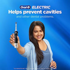 Oral B Vitality 100 Black Criss Cross Electric Rechargeable Toothbrush for adults Powered by Braun - Personal Care Appliances from Oral-B - Shop in Sri Lanka at Arcade.lk