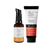Deconstruct Brightening Protect Duo|10% Vitamin C Face Serum (30 Ml) + Brightening Sunscreen (50 G)|Get Glowing Skin With Sun|Spf 50+|No White Cast, Non Irritating & Quick Absorbing|Pack Of 2