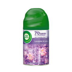 Air Wick 250 ml - Lavender & Lotus, Freshmatic Automatic Air Freshener Refill | 2600 Sprays Guaranteed | Automatic Room Freshener, Bathroom Freshener and Room Spray