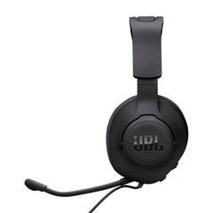 JBL Quantum 100M2 Wired Gaming Headphones, Supports Windows sonic spatial audio, 40mm Realistic Dynamic Drivers, Omnidirectional Detachable Mic, Breathable Memory Foam cushions, PC/Xbox/PS/3.5mm-Black