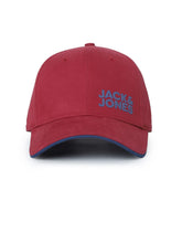 JACK & JONES Men's 100% Cotton JACHERRINGTON Contrast Logo Baseball Cap Tandori Spice ONE
