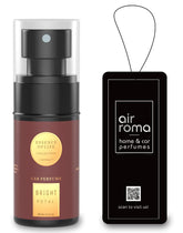AIR-ROMA Bright Rose Petal Premium Car Perfume (60 ml) | Car Accessory Interior Fabric Spray | Anti Tobacco Anti-odor Technology | Long-lasting Air Freshener Scent | Fine Fragrance Car Air Freshener
