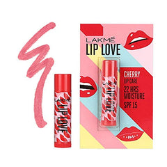 LAKMÉ Lip Love Spf 15 Lip Balm For Soft, Smooth, And Moisturised Lips, 4.5Gm-Cherry,1 Count - Beauty from LAKMÉ - Shop in Sri Lanka at Arcade.lk