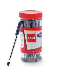 Cello Finegrip Ball Pen | Blue Ball Pens | Jar of 25 Units | Best Ball Pens for Smooth Writing | Ball Point Pen Set | Pens for Students and Professionals Stationery - Office Product from Cello - Shop in Sri Lanka at Arcade.lk