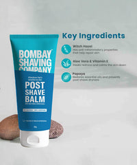 Bombay Shaving Company Post-Shave Balm- After Shaving Lotion with Witch Hazel, Alcohol Free - 100 g | Made in India