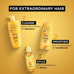 L'Oreal Paris Serum, Protection and Shine, For Dry, Flyaway & Frizzy Hair, With 6 Rare Flower Oils, Extraordinary Oil, 30ml - Beauty from L’Oréal Paris - Shop in Sri Lanka at Arcade.lk