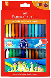 Faber-Castell Grip Erasable Crayon Set - Pack of 24 (Assorted) - Office Product from Faber-Castell - Shop in Sri Lanka at Arcade.lk