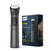 Philips All-In-One Men's Trimmer | Pro Beardsense Technology | 14-In-1 Modern Man Kit -Face,Body & Private Parts | 1 Year Warranty I 120Min Runtime | Includes Premium Toiletry Bag (MG 7940 GRAY)