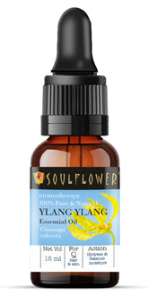 Soulflower Ylang Essential Oil for Strengthen Hair Roots, Control Hair Fall, Skin Moisture, Controls Acne, Aromatherapy - 100% Pure, Natural & Undiluted Premium Essential Oil, 15ml