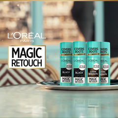L'Oréal Paris Instant Root Concealer Spray, Ideal for Touching Up Grey Root Regrowth, Magic Retouch, 1 Black, 75ml