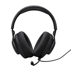 JBL Quantum 100M2 Wired Gaming Headphones, Supports Windows sonic spatial audio, 40mm Realistic Dynamic Drivers, Omnidirectional Detachable Mic, Breathable Memory Foam cushions, PC/Xbox/PS/3.5mm-Black