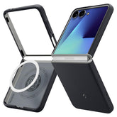 Spigen Nano Pop MagFit for Samsung Galaxy Z Flip 7 Case, Galaxy Z Flip7 Back Cover (2025) - TPU+Poly Carbonate|Black Sesame