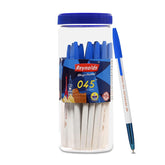 Reynolds 045 Ball Pen SET - 25 BLUE PENS WITH COMFORTABLE GRIP |BLUE BALL PENS FOR WRITING | PEN FOR STUDENTS & OFFICE STATIONERY | 0.7 mm TIP SIZE - Office Product from Reynolds - Shop in Sri Lanka at Arcade.lk