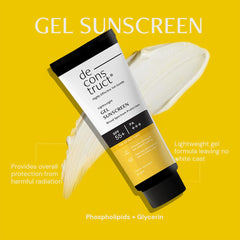 Deconstruct Oily Skin Essentials Salicylic Oil Control Face Wash with Niacinamide & SPF 50+ Gel Sunscreen | Oil Control Facewash (100ml) & Gel Sun Screen (50g) | No White Cast Sunscreen