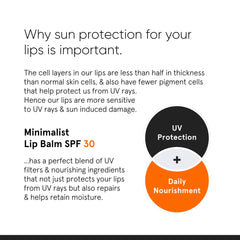 Check price of Minimalist Spf 30 Lip Balm With Ceramides & Hyaluronic Acid | For Women & Men | 8 Gm, Off White in Sri Lanka | Arcade.lk