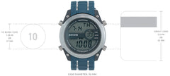 SF Digital Dial Blue Navy Plastic Strap Watch for Men - NT77034PP03