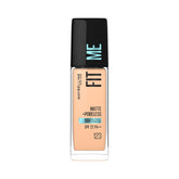 Maybelline New York Fit Me Matte + Poreless Liquid Full Coverage Foundation For All Skin Types,123 Soft Nude|16 Hr Oil Control Full Coverage Foundation For All Skin Types With Spf 22,30 Ml,Pack Of 1