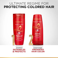 L'Oréal Paris Shampoo, Vibrant & Revived Colour, For Colour-treated Hair, Protects from UVA & UVB, Colour Protect, 340 ml