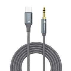 Portronics ikonnect C+ Type C to 3.5mm Aux Cable with 1M Length, Nylon Braided, Metal Heads, Gold Plated Connector(Black) - Wireless Accessory from Portronics - Shop in Sri Lanka at Arcade.lk
