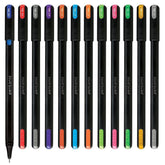 Check price of Pentonic Multicolor Gel Pen With Hard Box Case | 0.6 mm-1.0 mm | Sleek Matt Finish, Featherlite feel | Waterproof Gel Ink, Ultra- Low Viscosity Ink | Black Body, 12 Pcs Set in Sri Lanka | Arcade.lk