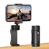 Portronics Mobot Clip Mobile Holder with 360° Adjustable Angles, Light Weight, Mobile Stand for Table/Video Recording/Vlogging, Compatible with 4 to 6.4 inch Smartphones (Black)