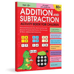 Addition and Subtraction Activity Book For Children - 80+ Activities Inside - Book from Wonder House Books - Shop in Sri Lanka at Arcade.lk