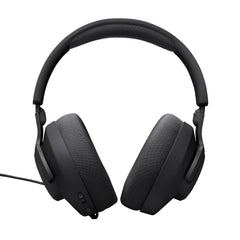 JBL Quantum 100M2 Wired Gaming Headphones, Supports Windows sonic spatial audio, 40mm Realistic Dynamic Drivers, Omnidirectional Detachable Mic, Breathable Memory Foam cushions, PC/Xbox/PS/3.5mm-Black