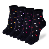 Supersox Ankle Thumb Socks for Women, Made with Breathable, Anti Odour & Moisture Absorbent Combed Cotton with a Extra Durable Welt (Pack Of 4) (IN, Alpha, Free Size, Black)