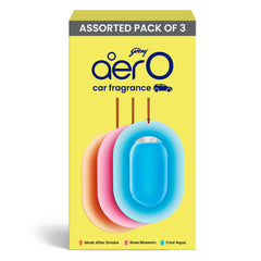 Check price of Godrej aer O – Hanging Car Air Freshener – Assorted Pack of 3 (22.5g) | Gel Lasts up to 30 days | Car Accessories in Sri Lanka | Arcade.lk