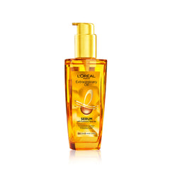 L'Oreal Paris Serum, Protection and Shine, For Dry, Flyaway & Frizzy Hair, With 6 Rare Flower Oils, Extraordinary Oil, 100ml