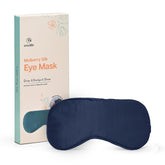WiseLife Natural Mulberry Silk Eye Mask, Ultra Smooth Adjustable Sleep Mask | For Sleeping, Travelling, Relaxation, Blind Fold & Meditation | Eye-cover Light blocker (Indigo)