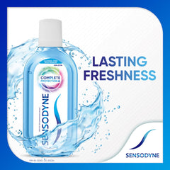 Sensodyne Mouthwash Complete Protection+ | Alcohol-free All-in-One Mouth Wash for Sensitivity Protection, Strong Teeth and Lasting Freshness, Pack of 250ml | No Burning Sensation
