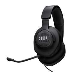 JBL Quantum 100M2 Wired Gaming Headphones, Supports Windows sonic spatial audio, 40mm Realistic Dynamic Drivers, Omnidirectional Detachable Mic, Breathable Memory Foam cushions, PC/Xbox/PS/3.5mm-Black