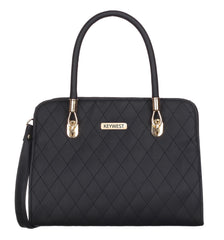 Keywest Women's Diamond Satchel Tote Handbag for Women | Ladies purse | Stylish Shoulder Bag | Gift For Woman | Black
