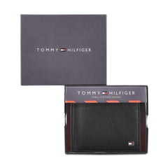 Tommy Hilfiger Leather Men Wallet (Black)