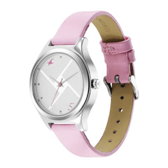 Fastrack Stunners Silver Dial Leather Strap Analog Watch for Girls-NS6152SL08 - Watch from Fastrack - Shop in Sri Lanka at Arcade.lk