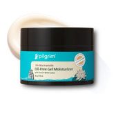 Pilgrim Korean Oil free Gel Moisturizer for oily skin with Hyaluronic Acid & Willow Bark Extracts | Moisturiser for face | Suitable for Oily & Acne-Prone Skin| Men & Women | Korean Skin Care | 50gm