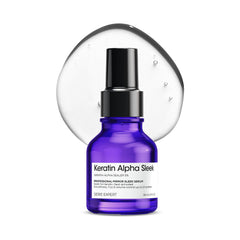 L’Oréal Professionnel Keratin Alpha Sleek Anti- frizz Serum for Smooth Hair | 230°C Heat Protection, Anti-humidity | Glass shine and smoothness | Validated on Indian hair | 50 ml