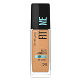 Maybelline New York Fit Me Matte + Poreless Foundation Shade 329 | Natural Matte Finish with 16H Oil Control, Non Comedogenic, Blurs Pores, 30ml