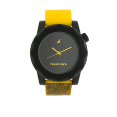 Fastrack Quartz Analog Black Dial Plastic Strap Watch for Unisex-NG38022PP06C - Watch from Fastrack - Shop in Sri Lanka at Arcade.lk
