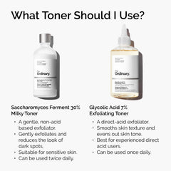 The Ordinary Glycolic Acid 7% Exfoliating Toner, Brightening and Smoothing Daily Toner for More Even-Looking Skin Tone, 240ml